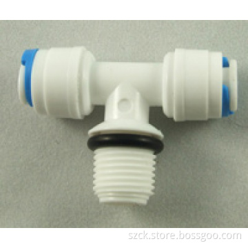 male tee adapter quick connector fitting